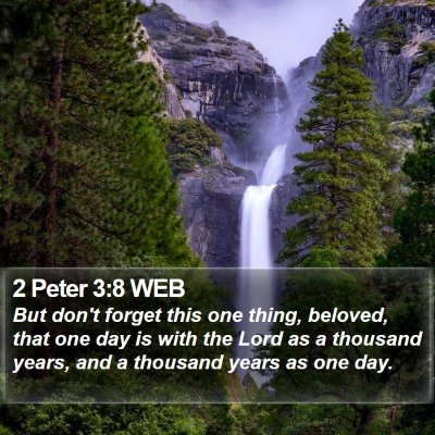 2 Peter 3:8 WEB Bible Verse Image