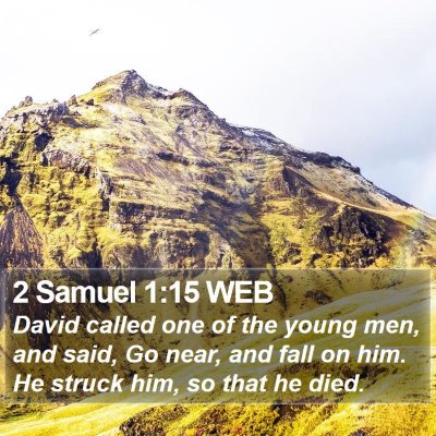2 Samuel 1:15 WEB Bible Verse Image
