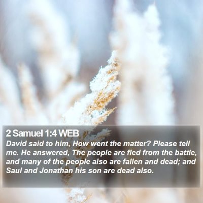 2 Samuel 1:4 WEB Bible Verse Image