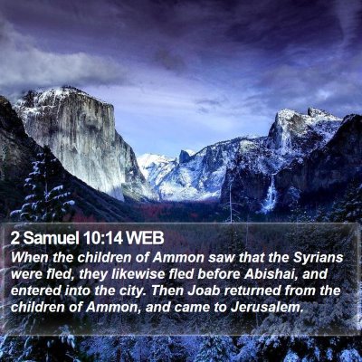 2 Samuel 10:14 WEB Bible Verse Image