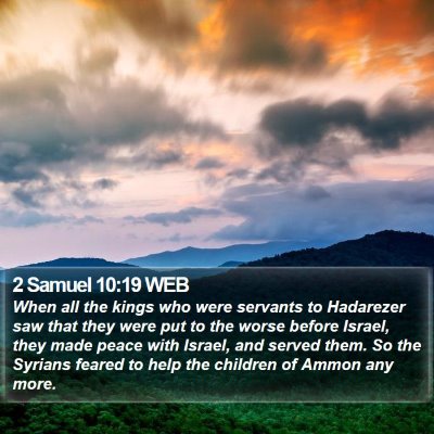 2 Samuel 10:19 WEB Bible Verse Image