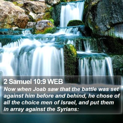 2 Samuel 10:9 WEB Bible Verse Image