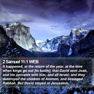 2 Samuel 11:1 WEB Bible Verse Image