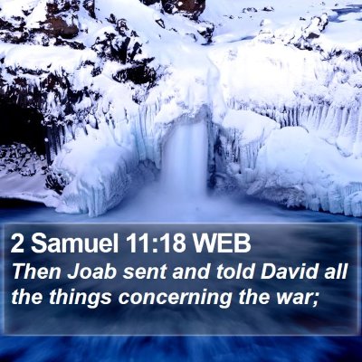 2 Samuel 11:18 WEB Bible Verse Image