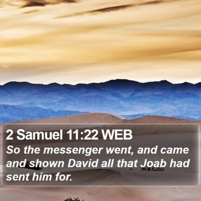 2 Samuel 11:22 WEB Bible Verse Image