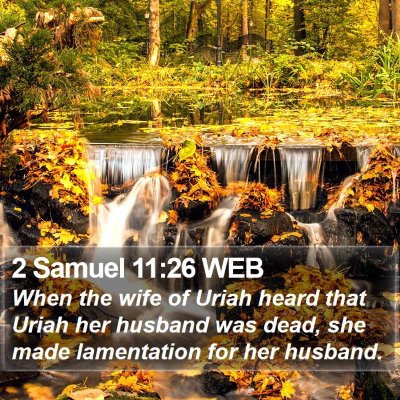 2 Samuel 11:26 WEB Bible Verse Image