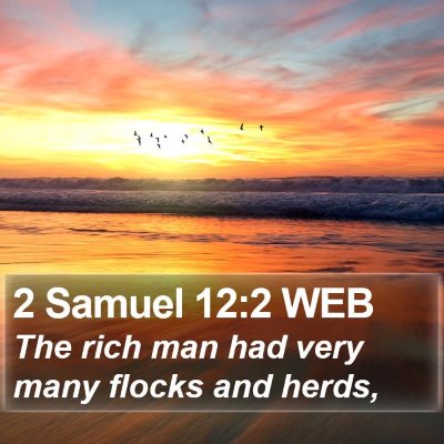 2 Samuel 12:2 WEB Bible Verse Image