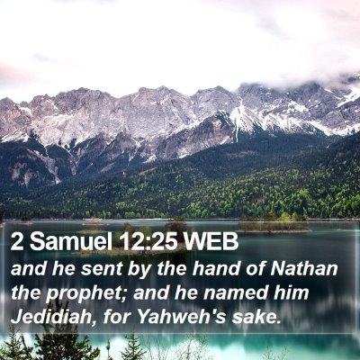 2 Samuel 12:25 WEB Bible Verse Image