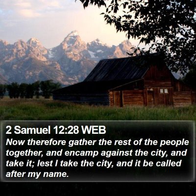 2 Samuel 12:28 WEB Bible Verse Image