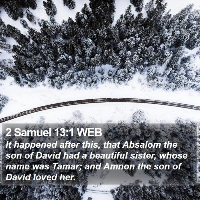 2 Samuel 13:1 WEB Bible Verse Image