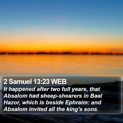 2 Samuel 13:23 WEB Bible Verse Image