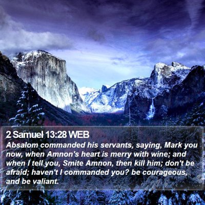 2 Samuel 13:28 WEB Bible Verse Image