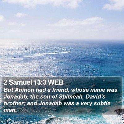 2 Samuel 13:3 WEB Bible Verse Image