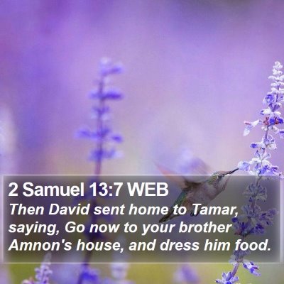 2 Samuel 13:7 WEB Bible Verse Image