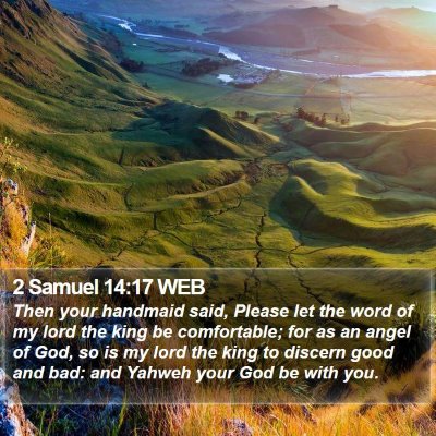 2 Samuel 14:17 WEB Bible Verse Image