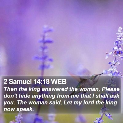 2 Samuel 14:18 WEB Bible Verse Image
