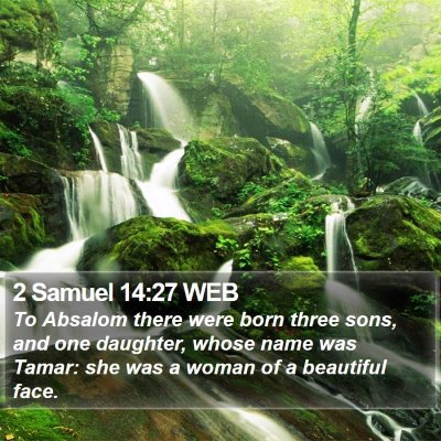 2 Samuel 14:27 WEB Bible Verse Image