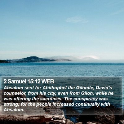 2 Samuel 15:12 WEB Bible Verse Image