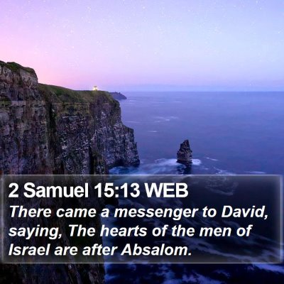 2 Samuel 15:13 WEB Bible Verse Image