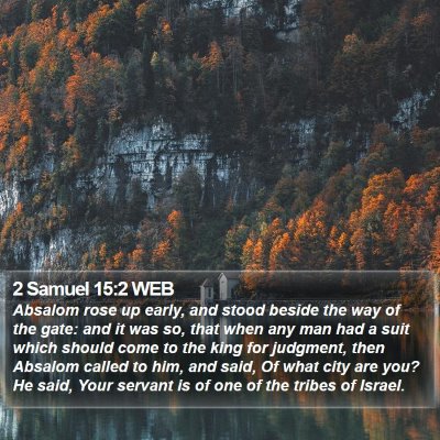 2 Samuel 15:2 WEB Bible Verse Image