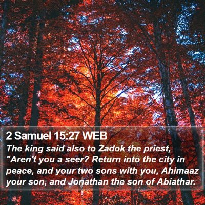 2 Samuel 15:27 WEB Bible Verse Image
