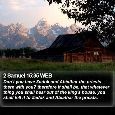 2 Samuel 15:35 WEB Bible Verse Image