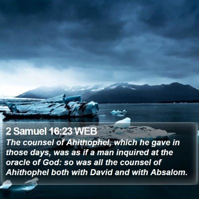 2 Samuel 16:23 WEB Bible Verse Image