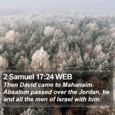 2 Samuel 17:24 WEB Bible Verse Image