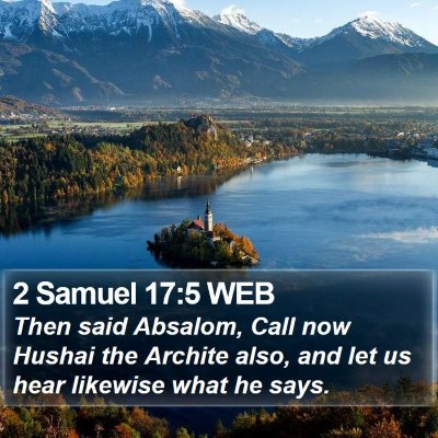 2 Samuel 17:5 WEB Bible Verse Image