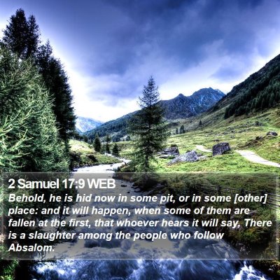 2 Samuel 17:9 WEB Bible Verse Image