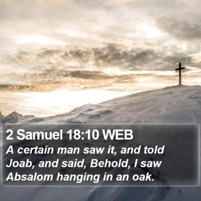 2 Samuel 18:10 WEB Bible Verse Image