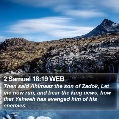 2 Samuel 18:19 WEB Bible Verse Image