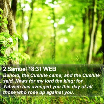 2 Samuel 18:31 WEB Bible Verse Image