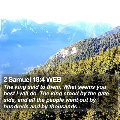 2 Samuel 18:4 WEB Bible Verse Image