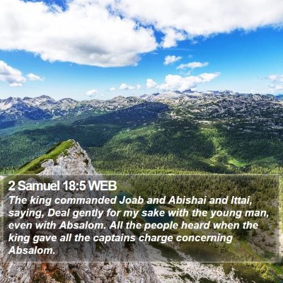 2 Samuel 18:5 WEB Bible Verse Image