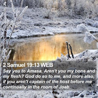 2 Samuel 19:13 WEB Bible Verse Image