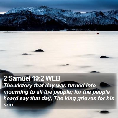 2 Samuel 19:2 WEB Bible Verse Image