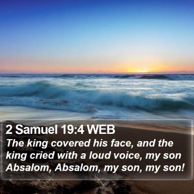 2 Samuel 19:4 WEB Bible Verse Image