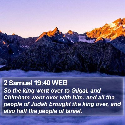 2 Samuel 19:40 WEB Bible Verse Image