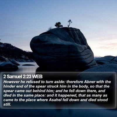 2 Samuel 2:23 WEB Bible Verse Image