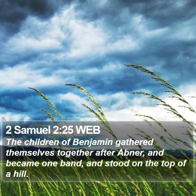 2 Samuel 2:25 WEB Bible Verse Image