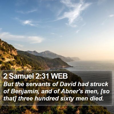 2 Samuel 2:31 WEB Bible Verse Image