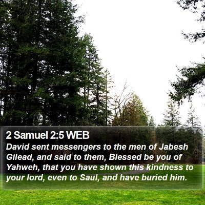 2 Samuel 2:5 WEB Bible Verse Image