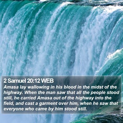 2 Samuel 20:12 WEB Bible Verse Image