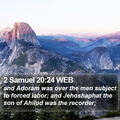 2 Samuel 20:24 WEB Bible Verse Image