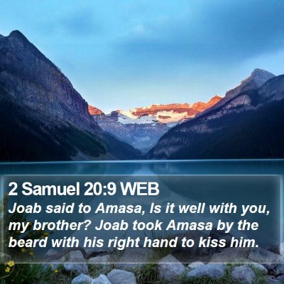 2 Samuel 20:9 WEB Bible Verse Image