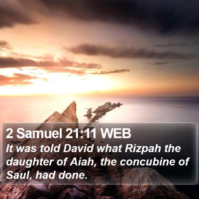 2 Samuel 21:11 WEB Bible Verse Image