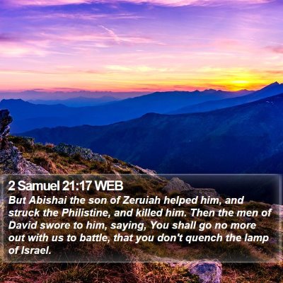 2 Samuel 21:17 WEB Bible Verse Image