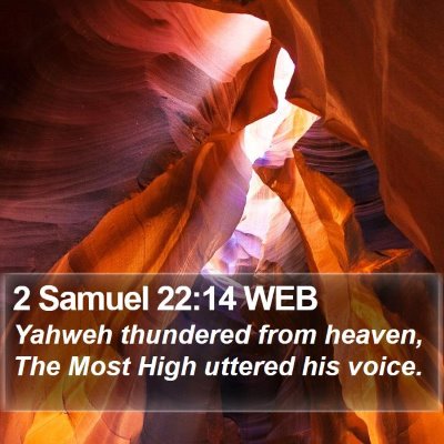 2 Samuel 22:14 WEB Bible Verse Image