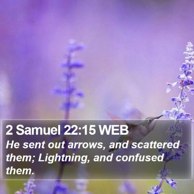 2 Samuel 22:15 WEB Bible Verse Image